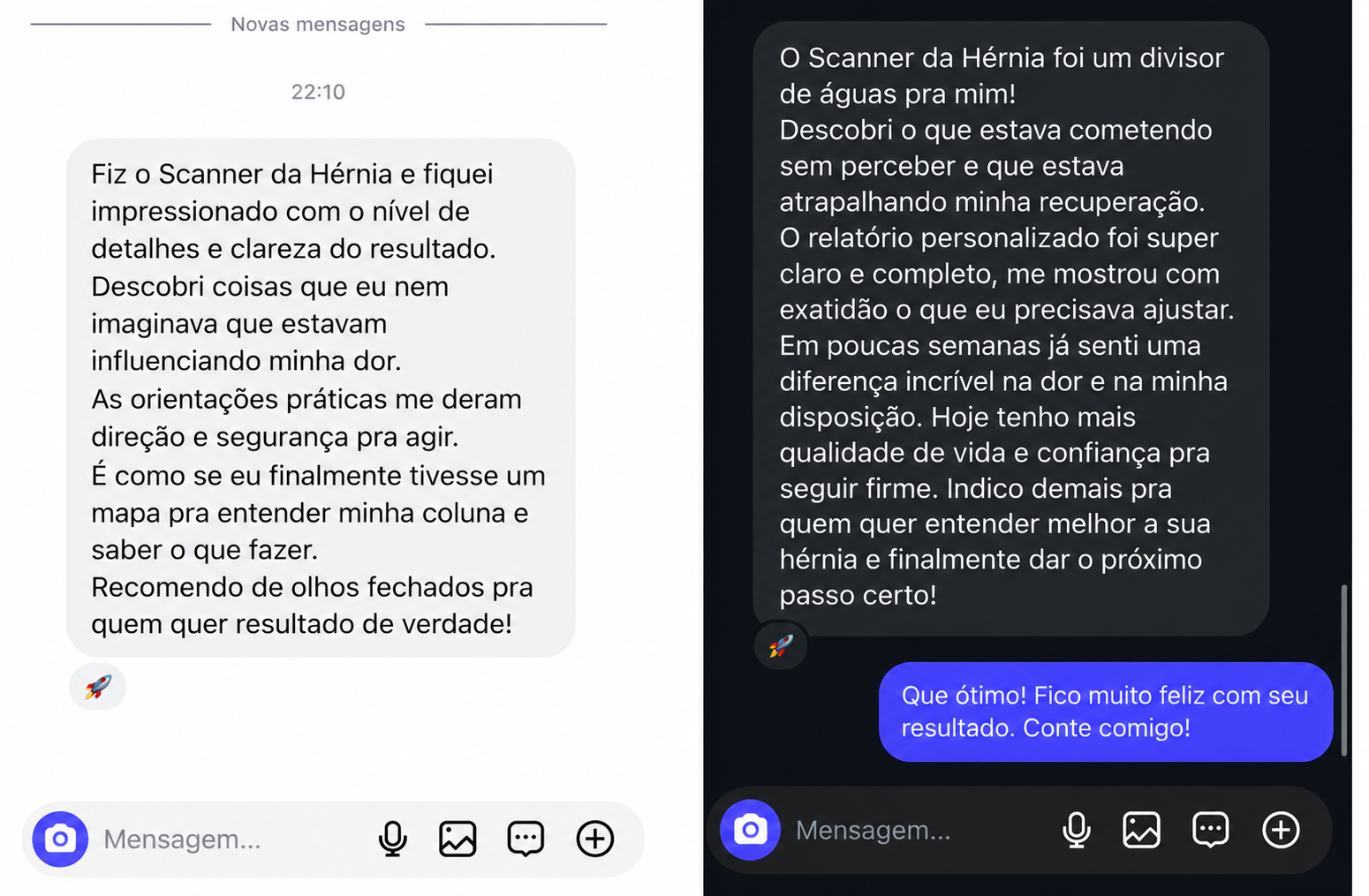 Depoimentos reais de quem usou o Scanner da Hérnia e sentiu diferença na dor e na rotina